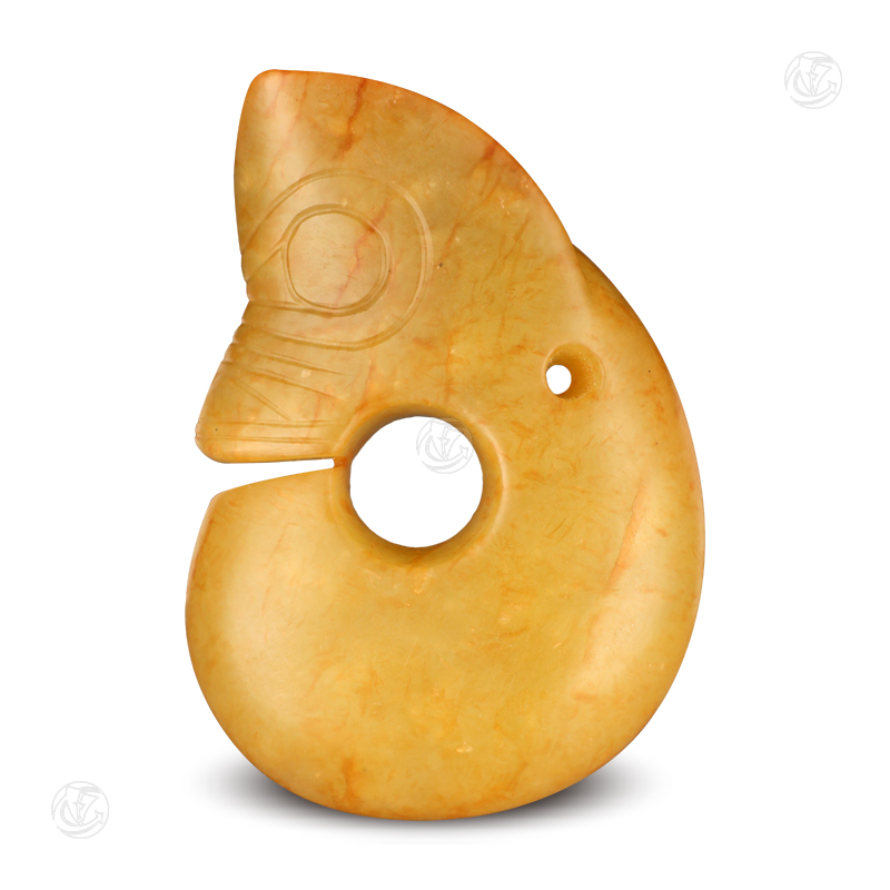 鸡油黄玉玉猪龙