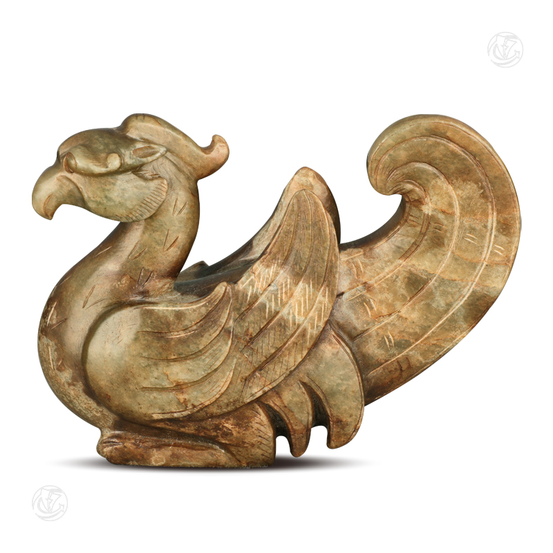 商朝 玉神鸟（朱雀）摆件